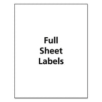 White Shipping Labels-bulk Packs, Inkjet-laser Printers, 8.5 X 11, White, 250-box