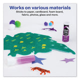 Permanent Glue Stic Value Pack, 0.26 Oz, Applies Purple, Dries Clear, 6-pack