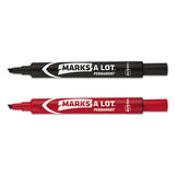 Marks A Lot Regular Desk-style Permanent Marker Value Pack, Broad Chisel Tip, Assorted Colors, 24-pack