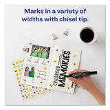 Marks A Lot Regular Desk-style Permanent Marker Value Pack, Broad Chisel Tip, Assorted Colors, 24-pack