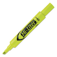 Hi-liter Desk-style Highlighters, Chisel Tip, Fluorescent Yellow, 36-box