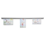 Grip-a-strip Display Rail, 24 X 1 1-2, Aluminum Finish