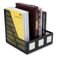 Literature File, Three Slots, Black