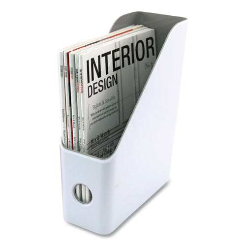 Fusion Magazine File, 4.25 X 9.5 X 12, White-gray