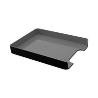 Fusion Letter Tray, 1 Section, Letter Size Files, 9.75" X 12.5" X 1.75", Black