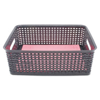 Weave Bins, 14.25 X 10.25 X 4.75, Black, 2-pack
