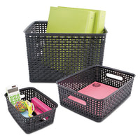 Weave Bins, 14.25 X 10.25 X 4.75, Black, 2-pack