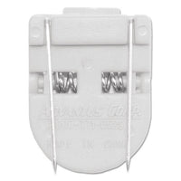 Wall Clips For Fabric Panels, 40 Sheets, White, 4-pack