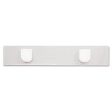 Panel Wall Sign Name Holder, Acrylic, 9 X 2, 6-pack, Clear