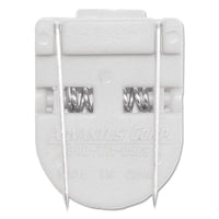 Wall Clips For Fabric Panels, 60 Sheets, White, 10-box