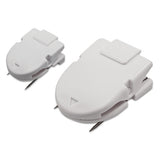 Wall Clips For Fabric Panels, 60 Sheets, White, 10-box