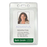 Security Id Badge Holder, Vertical, 3.13 X 4.88, Clear, 50-box