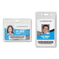 Proximity Id Badge Holder, Vertical, 2.68 X 4.38, Clear, 50-pack