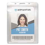 Pvc-free Badge Holders, Vertical, 3.5 X 5.13, Clear, 50-pack