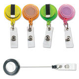 Deluxe Retractable Id Card Reel, 30" Extension, Assorted Colors, 20-pack