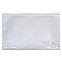 Zip-all Ring Binder Pocket, 6 X 9 1-2, Clear