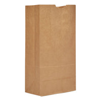 Grocery Paper Bags, 20 Lbs Capacity, #20, 8.25"w X 5.94"d X 16.13"h, Kraft, 500 Bags