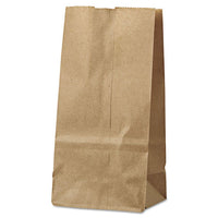 Grocery Paper Bags, 30 Lbs Capacity, #2, 4.31"w X 2.44"d X 7.88"h, Kraft, 500 Bags