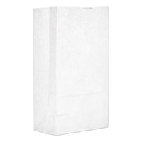 Grocery Paper Bags, 40 Lbs Capacity, #12, 7.06"w X 4.5"d X 13.75"h, White, 500 Bags