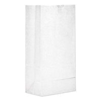 Grocery Paper Bags, 35 Lbs Capacity, #8, 6.13"w X 4.17"d X 12.44"h, White, 500 Bags