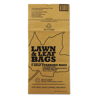 Lawn And Leaf Bags, 30 Gal, 16" X 35", Kraft, 50 Bags