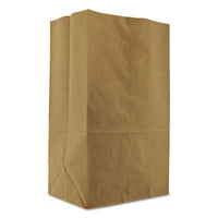 Grocery Paper Bags, 57 Lbs Capacity, 1-8 Bbl, 10.13"w X 6.75"d X 14.38"h, Kraft, 500 Bags