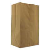Grocery Paper Bags, 57 Lbs Capacity, 1-8 Bbl, 10.13"w X 6.75"d X 14.38"h, Kraft, 500 Bags