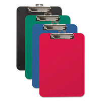 Unbreakable Recycled Clipboard, 1-4" Capacity, 8 1-2 X 11, Red