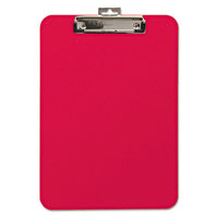 Unbreakable Recycled Clipboard, 1-4" Capacity, 8 1-2 X 11, Red