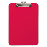 Unbreakable Recycled Clipboard, 1-4" Capacity, 8 1-2 X 11, Red