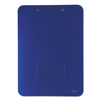 Unbreakable Recycled Clipboard, 1-4" Capacity, 8 1-2 X 11, Blue
