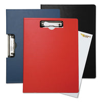 Portfolio Clipboard With Low-profile Clip, 1-2" Capacity, 8 1-2 X 11, Blue