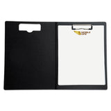 Portfolio Clipboard With Low-profile Clip, 1-2" Capacity, 8 1-2 X 11, Black