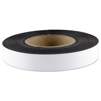 Dry Erase Magnetic Label Tape, White,1" X 50 Ft.