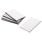 Business Card Magnets, 3 1-2 X 2, White, Adhesive Coated, 25-pack