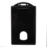 Sicurix Badge-card Holder, 4 X 2 9-10, Black, 25-pack