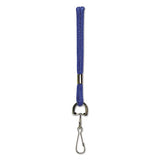 Rope Lanyard With Hook, 36", Nylon, Blue