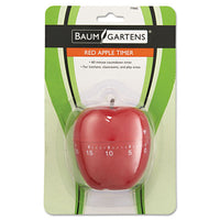 Shaped Timer, 4" Dia., Red Apple