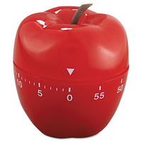 Shaped Timer, 4" Dia., Red Apple