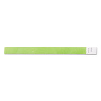 Security Wristbands, 0.75" X 10", Green, 100-pack