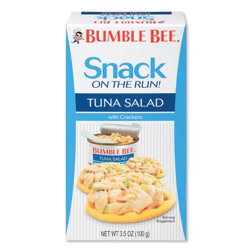 Snack On The Run Tuna Salad With Crackers, 3.5 Oz Pack, 12-carton