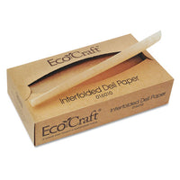 Ecocraft Interfolded Soy Wax Deli Sheets, 12 X 10 3-4, 500-box, 12 Boxes-carton