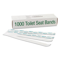 Sani-shield Printed Toilet Seat Band, 16 X 1.5, Deep Blue-white, 1,000-carton
