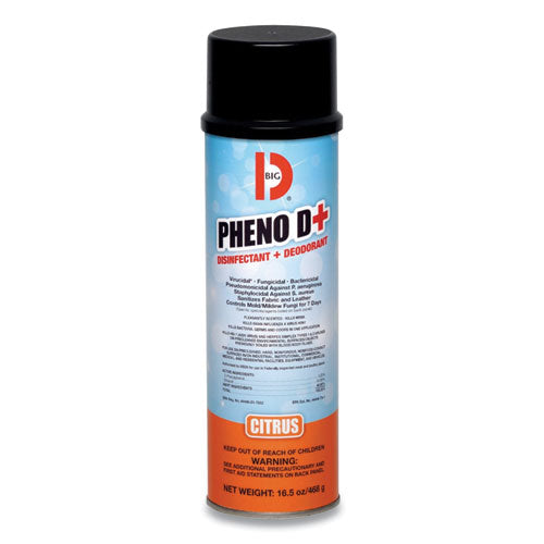 Pheno D+ Aerosol Disinfectant-deodorizer, Citrus Scent, 16.5 Oz Can, 12-carton