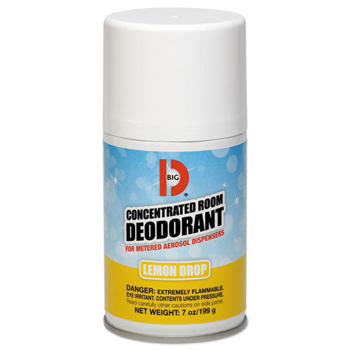 Metered Concentrated Room Deodorant, Lemon Scent, 7 Oz Aerosol, 12-carton