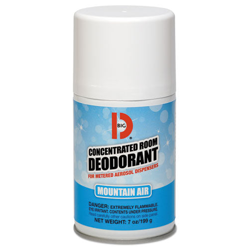 Metered Concentrated Room Deodorant, Mountain Air Scent, 7 Oz Aerosol, 12-carton