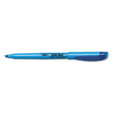 Brite Liner Highlighter, Chisel Tip, Fluorescent Blue, Dozen