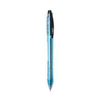 Revolution Ocean Bound Ballpoint Pen, Retractable, Medium 1 Mm, Black Ink-translucent Blue Barrel, Dozen