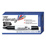 Intensity Low Odor Dry Erase Marker, Broad Chisel Tip, Blue, Dozen