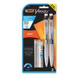 Velocity Max Pencil, 0.7 Mm, Hb (#2.5), Black Lead, Assorted Barrel Colors, 2-pack